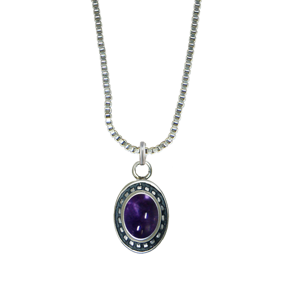 Sterling Silver Little Iolite Pendant Necklace